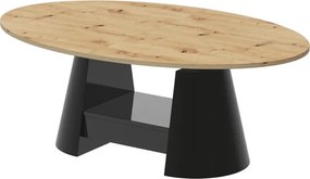 Owalny ławostół Calabro Max Hubertus dąb / mat