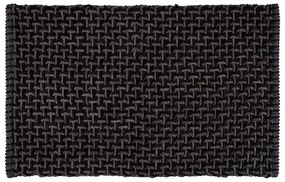 Antracytowy tekstylny dywanik łazienkowy 50x80 cm Ecoli – Wenko