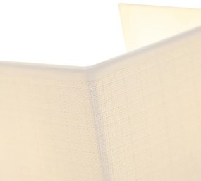 Nowoczesna lampa ścienna z juty biała - Vete