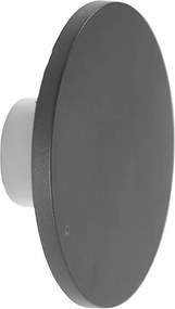 Designerska lampa ścienna szara 16,5 cm z LED - Skyf