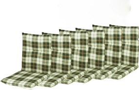 Doppler SPOT 129 - zestaw 6 szt. poduszek na krzesło z niskim oparciem