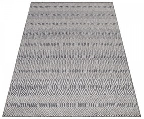 Dywan płaskotkany Aruba geometria szary 140 cm x 200 cm