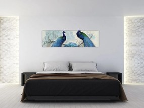 Obraz - Pawie tekstury (170x50 cm)