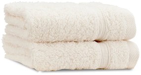 Kremowe bawełniane ręczniki zestaw 2 szt. frotte 30x30 cm Zero Twist – Catherine Lansfield