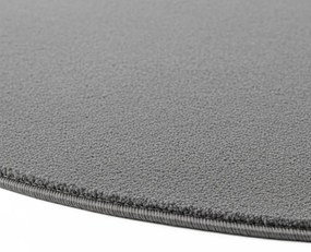 Dywan pluszowy Joy ciemny szary koło 160 cm x 160 cm