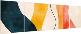 Obraz - Minimalistyczna kolorowa ilustracja II. (170x50 cm)