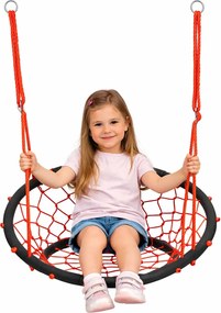 Pleciona czerwono-czarna huśtawka bocianie gniazdo F6-Z88