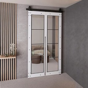 Drzwi Przesuwne QUDIO M6 Biały 90