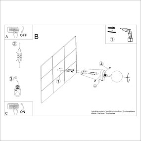 Kinkiet YOLI 1 biały z włącznikiem SOLLUX  LIGHTING