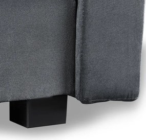 Wersalka z Funkcją Spania ALUNA Rozkładana Dwuosobowa Szara Nowoczesna do Salonu