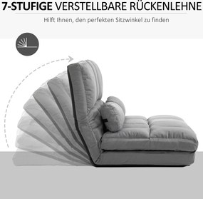 HOMCOM krzesło podłogowe 2 w 1