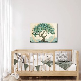 Obraz – Elegancka mozaika z drzewem (70x50 cm)