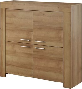 Komoda Seel 4-drzwiowa 120cm dąb riviera vintage