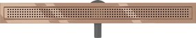 Mexen Flat 360° M08 odpływ liniowy obrotowy 90 cm, różowe złoto - 1625090-40