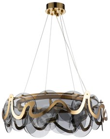 Lampa sufitowa wisząca APP1545-8CP Złota Szczotkowana