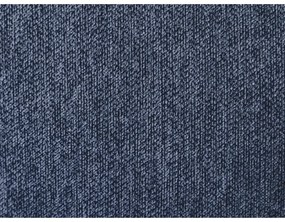 Ciemnoniebieskie tapicerowane łóżko dwuosobowe ze schowkiem i stelażem 160x200 cm Garance – Bobochic Paris