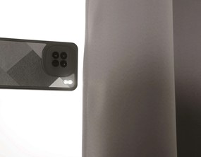 Szaro-brązowa zasłona OXFORD 140x250 cm Zawieszanie: Taśma z wiązaniami