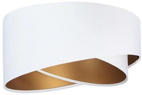 Uniwersalny klosz GALAXY E27 pr. 45 cm biało-złoty