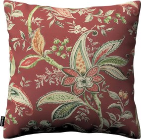 Poszewka Kinga na poduszkę kolor czerwony tkanina wzorzysta