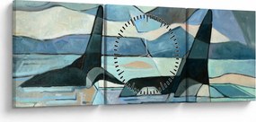 Obraz - Orka (z zegarem) (90x30 cm)
