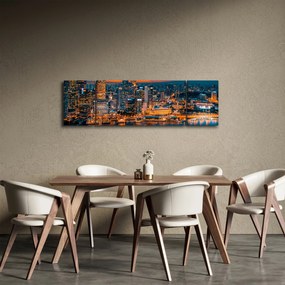 Obraz miasta nocą (170x50 cm)