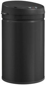 HOMCOM 30 Litrowy Kosz na Śmieci z Czujnikiem i Funkcją Soft-Close, Bezdotykowy Kosz na Odpady ze Stali Nierdzewnej do Higienicznych Kuchni