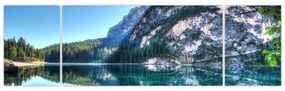 Obraz wysokogórskiego jeziora (170x50 cm)