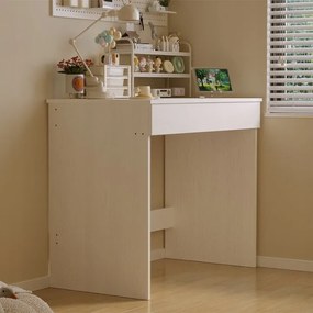 Biurko Komputerowe Loft 90 cm – Białe Młodzieżowe z Szufladą