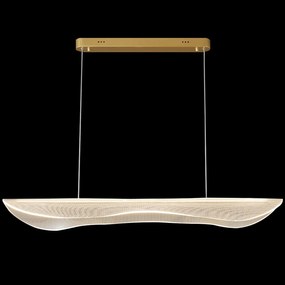 Lampa do jadalni z transparentnym kloszem Cortina No.4 120 cm złota