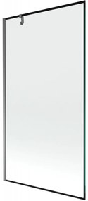 Mexen Next parawan nawannowy 1-skrzydłowy 100 x 150 cm, czarna ramka, gun metal - 895-100-000-00-70-95