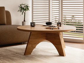 Stolik kawowy okrągły BELL  Ø68 cm Dąb Craft