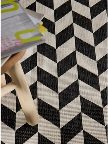 Czarny/kremowy chodnik odpowiedni na zewnątrz 80x200 cm Haringey Terrick – Ted Baker