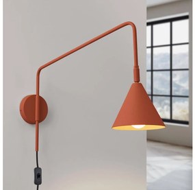 Sollux SL.1701 - Kinkiet NOX 1xE14/10W/230V pomarańczowy