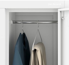 Szafka socjalna ubraniowa BHP biała: 6-drzwiowa IGOR 900 x 1850 x 450 mm