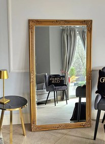Lustro w złotej ramie 146x86cm