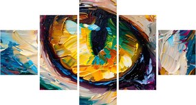 Obraz - Malowanie kocim okiem (125x70 cm)