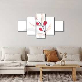 Obraz - Różowa abstrakcja kwiatowa N⁰3 (125x70 cm)