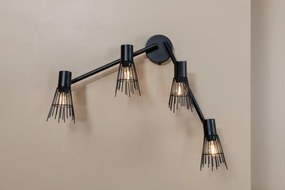 Designowa lampa ścienna PICO, czarna