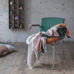 Zielono-ceglasty koc 125x190 cm Brick – Mette Ditmer Denmark