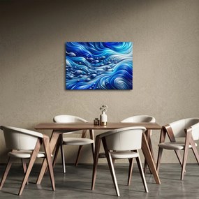 Obraz – Ryby w falach (70x50 cm)