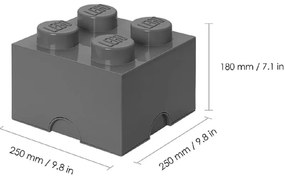 Ciemnoszary dziecięcy pojemnik LEGO® Square