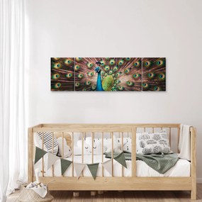 Obraz - Paw (170x50 cm)