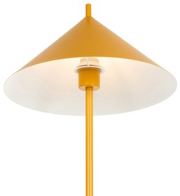 Designerska lampa podłogowa żółta - TriangoloDesignerski Oswietlenie wewnetrzne