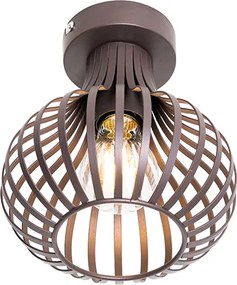 Nowoczesna lampa sufitowa brązowa 18 cm - Saffira