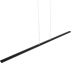 Nowoczesna lampa wisząca czarna 150 cm z LED - Banda