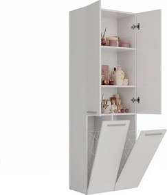 Meble łazienkowe, 174 x 30 x 60 cm, Biały Mat