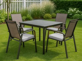 Poduszka na krzesło zewnętrzne VIREON 44x45 cm, jasnoszara