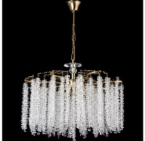 Żyrandol na łańcuchu 7xE14/60W/230V śr. 54 cm zoty