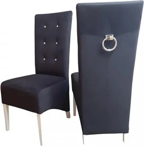 Krzesło nowoczesne do jadalni pikowane oparcie wygodne siedzisko