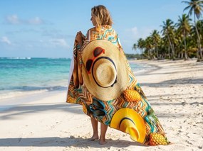 Szybkoschnący XXL ręcznik plażowy VACALIO kolorowy 150 x 210 cm, 100% mikrofibra